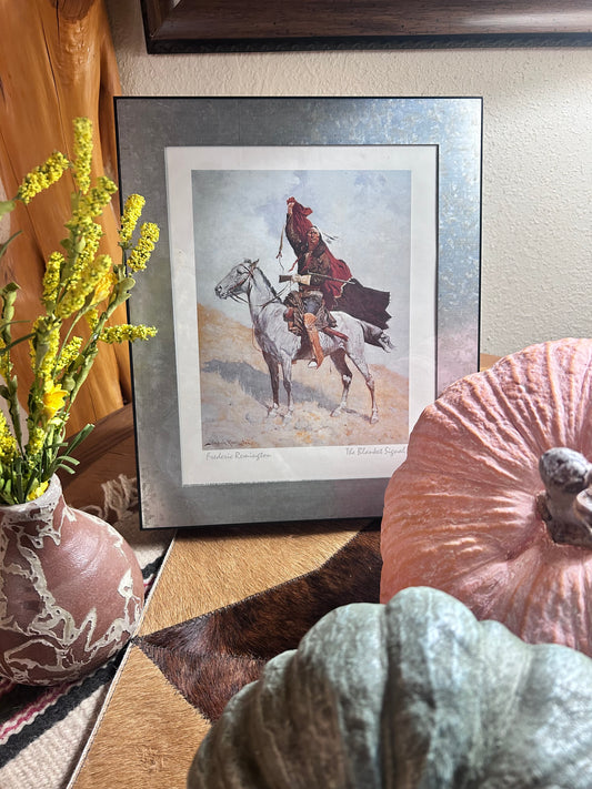 Framed Fredrick Reminigton Print