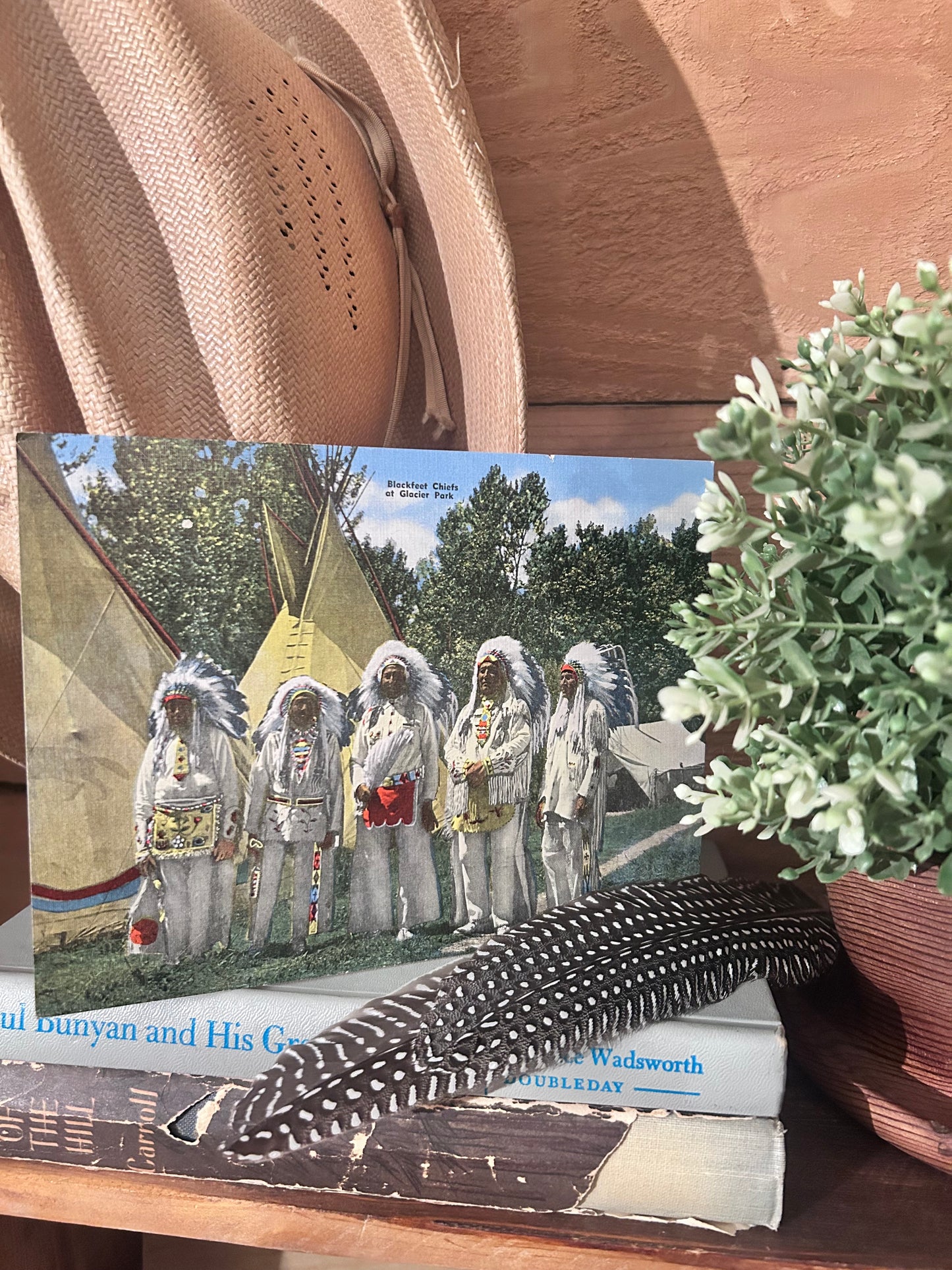 Vintage Indian Chief Postcard