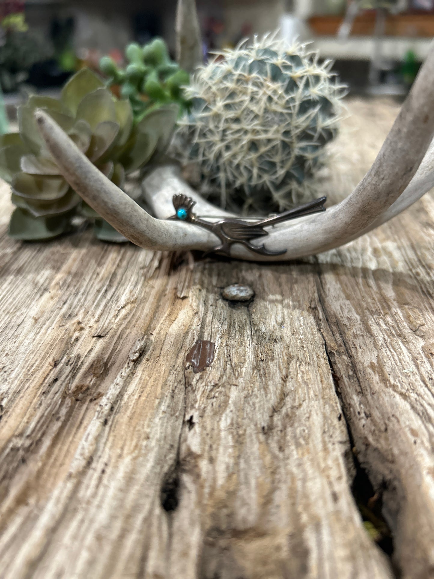 Southwest Roadrunner Brooch