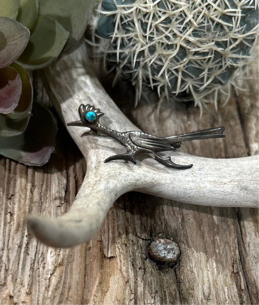 Southwest Roadrunner Brooch