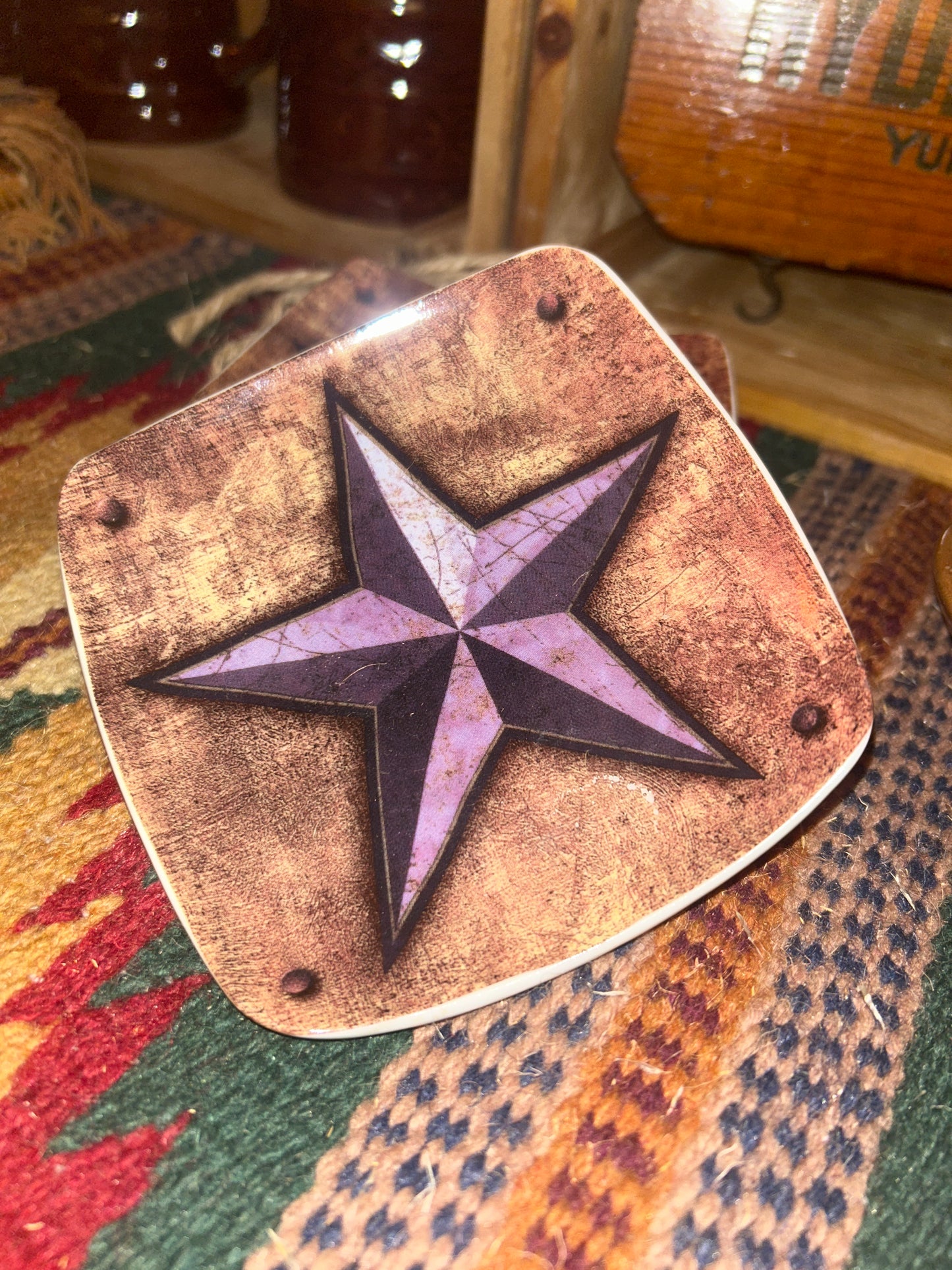 Western Star Collection set of 4 wine appetizer plates