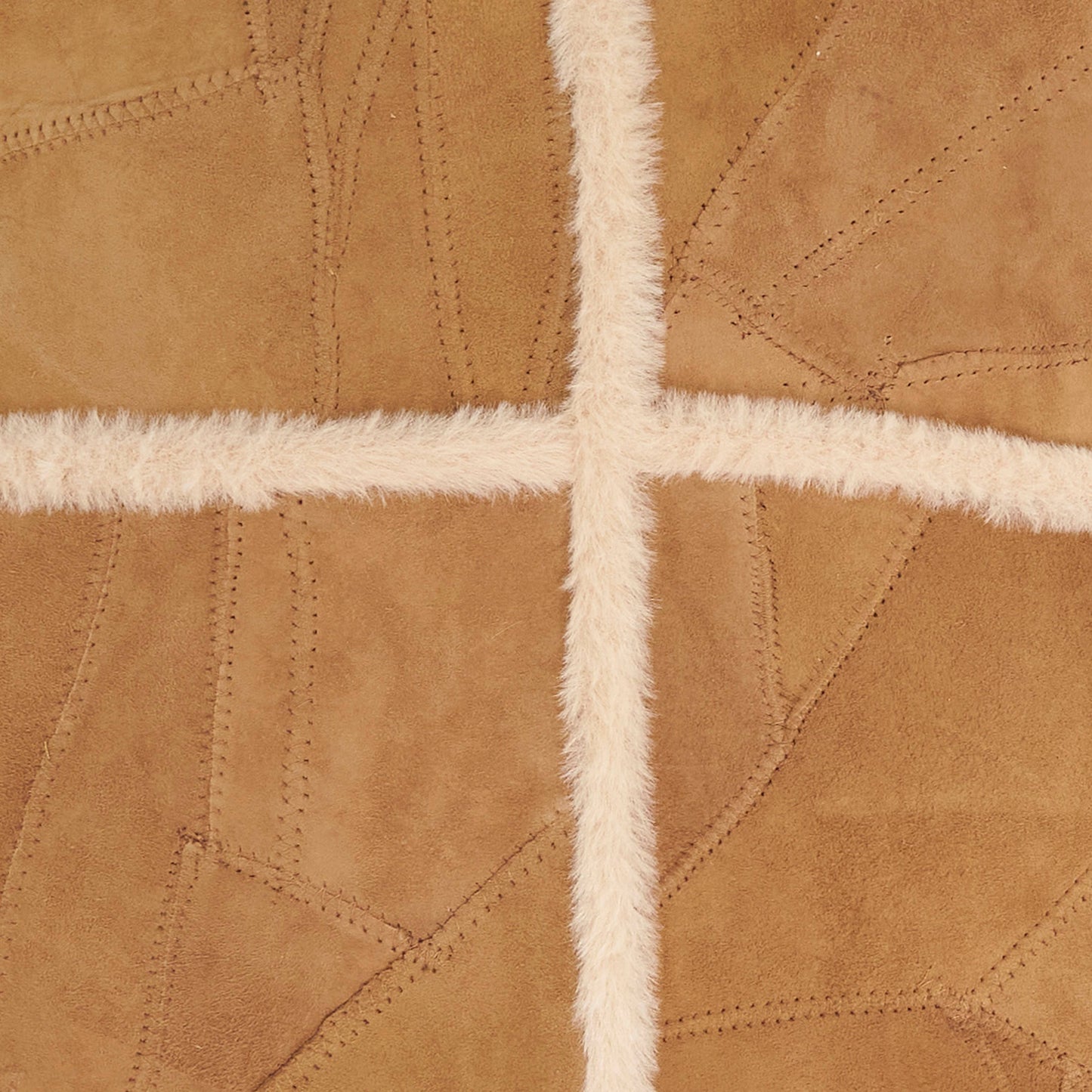 Distinctive Patchwork Leather Pillow Cover