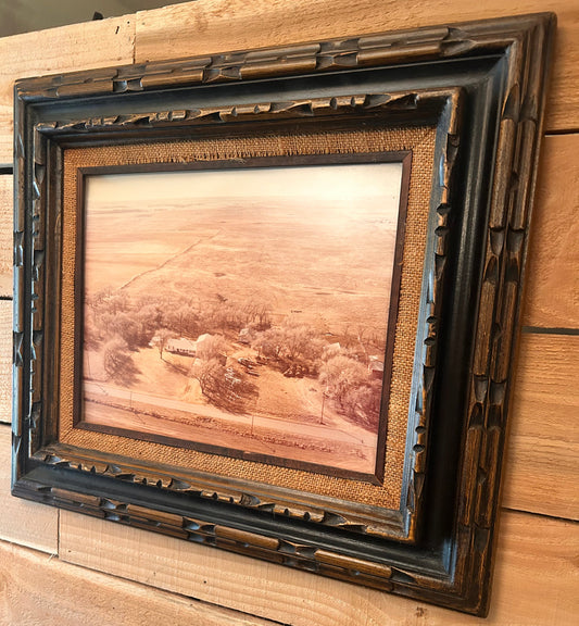 Vintage Homestead Photo in Frame
