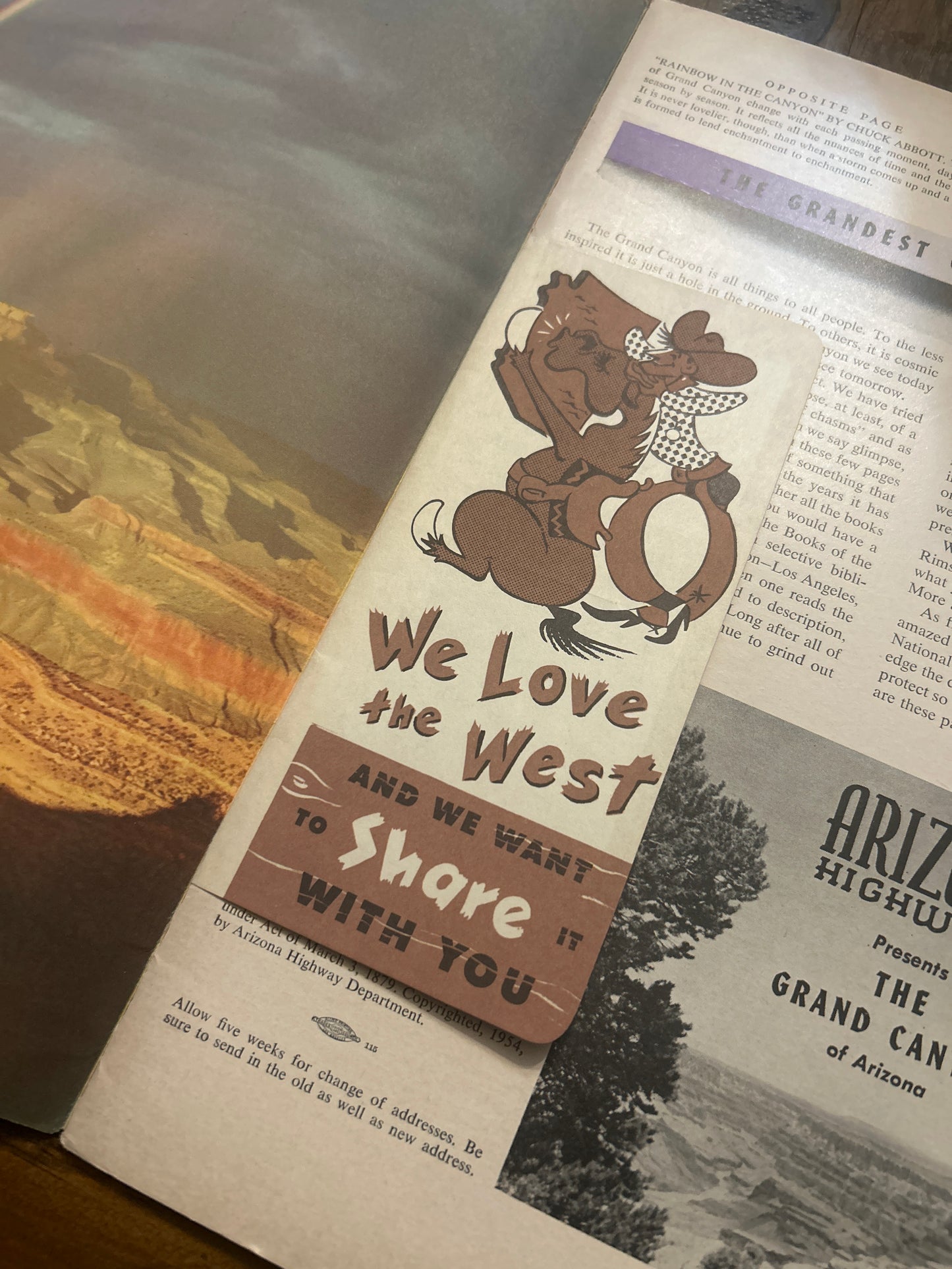 Vintage Arizona Highways March 1954