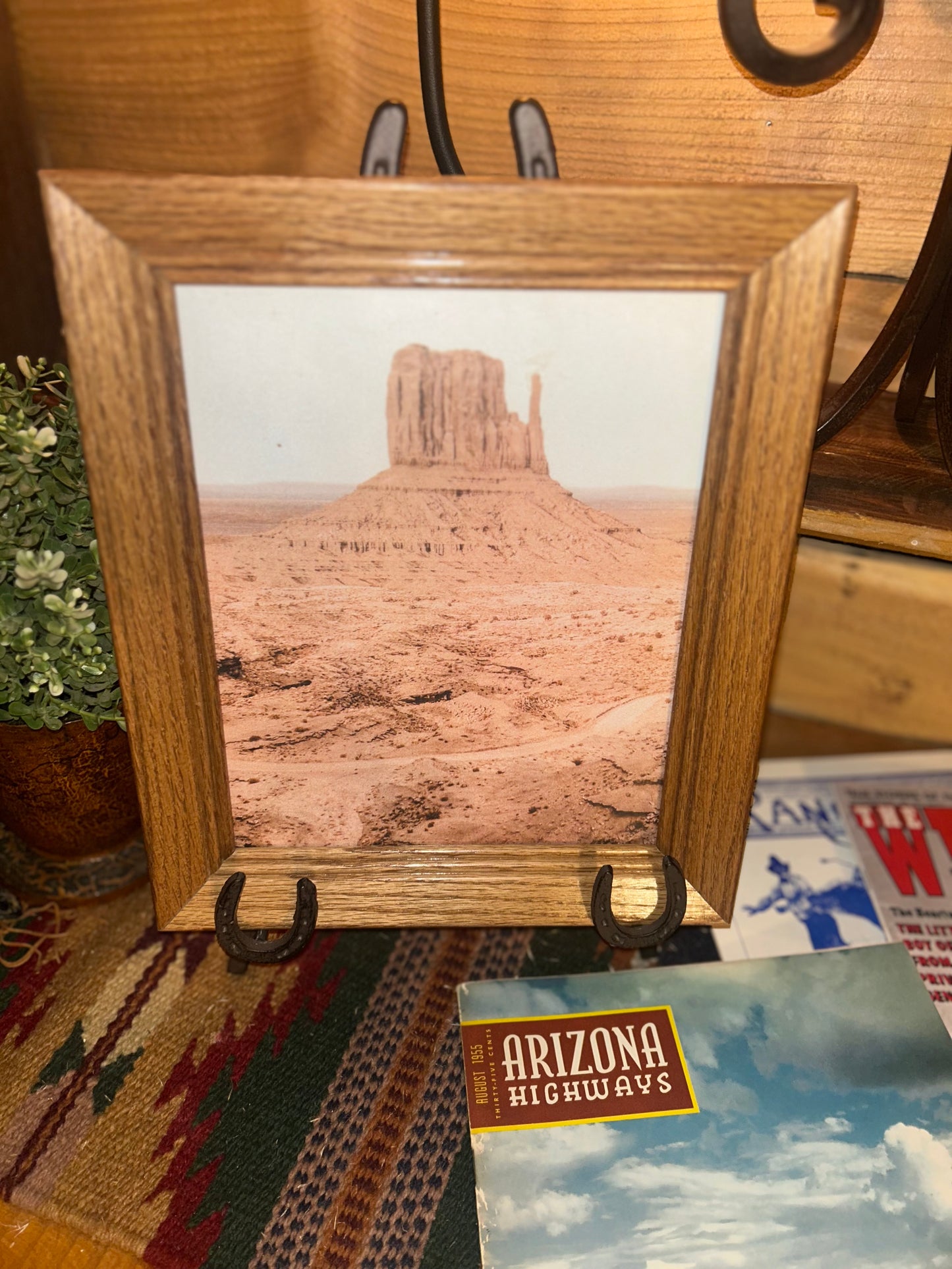 Framed Southwestern Chimney Rock Photo