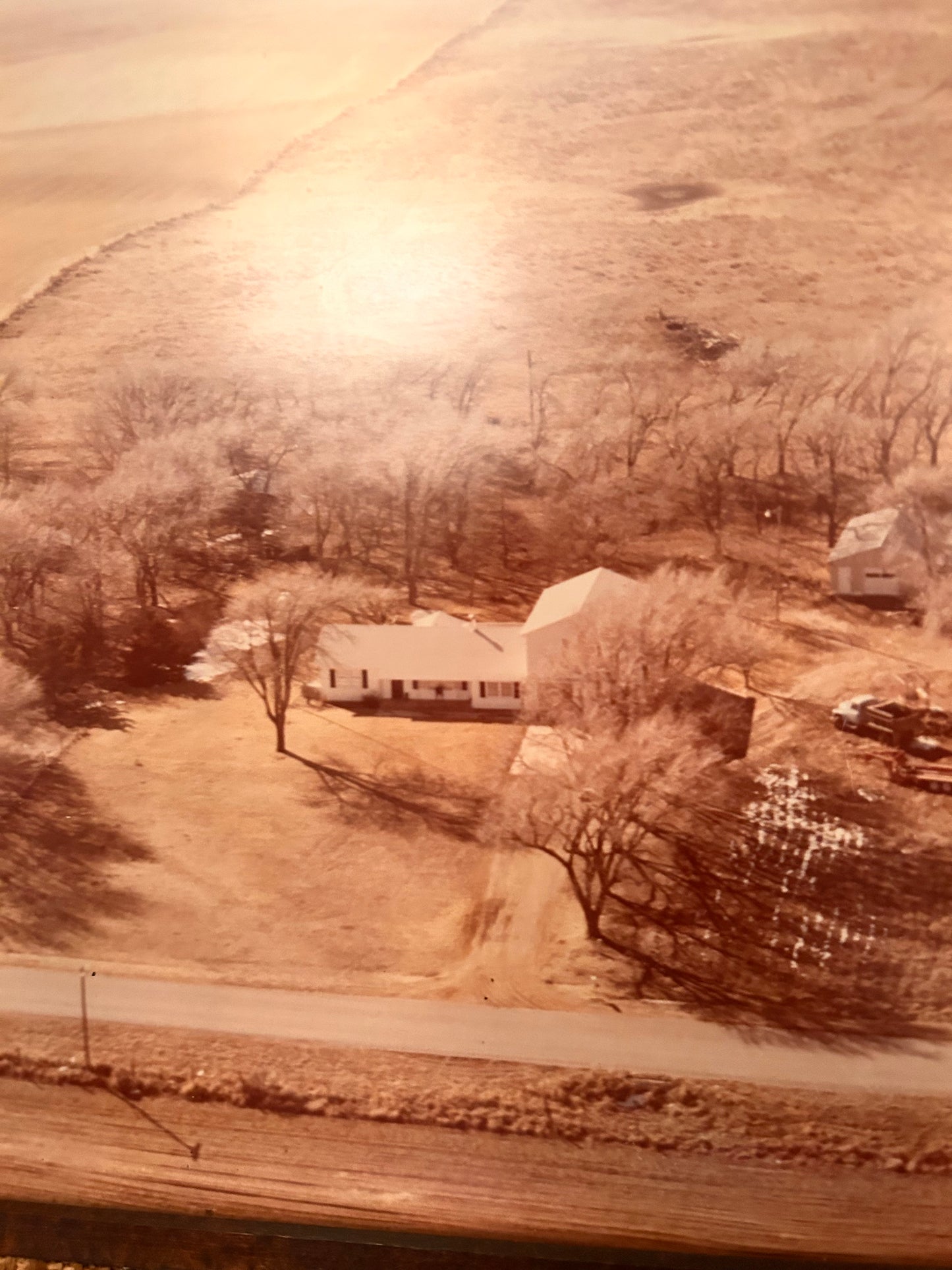 Vintage Homestead Photo in Frame