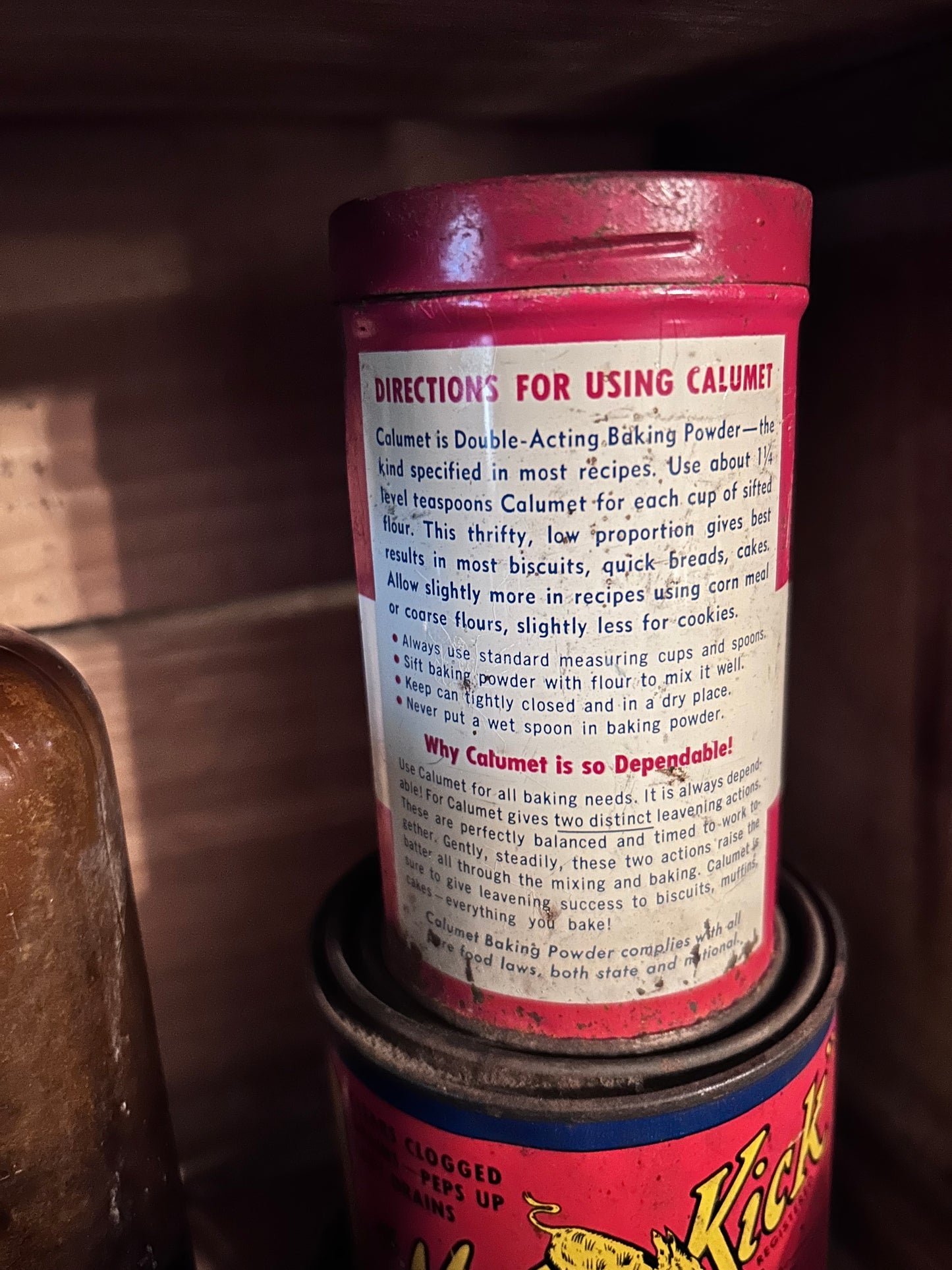 VIntage Calumet Baking Powder tin