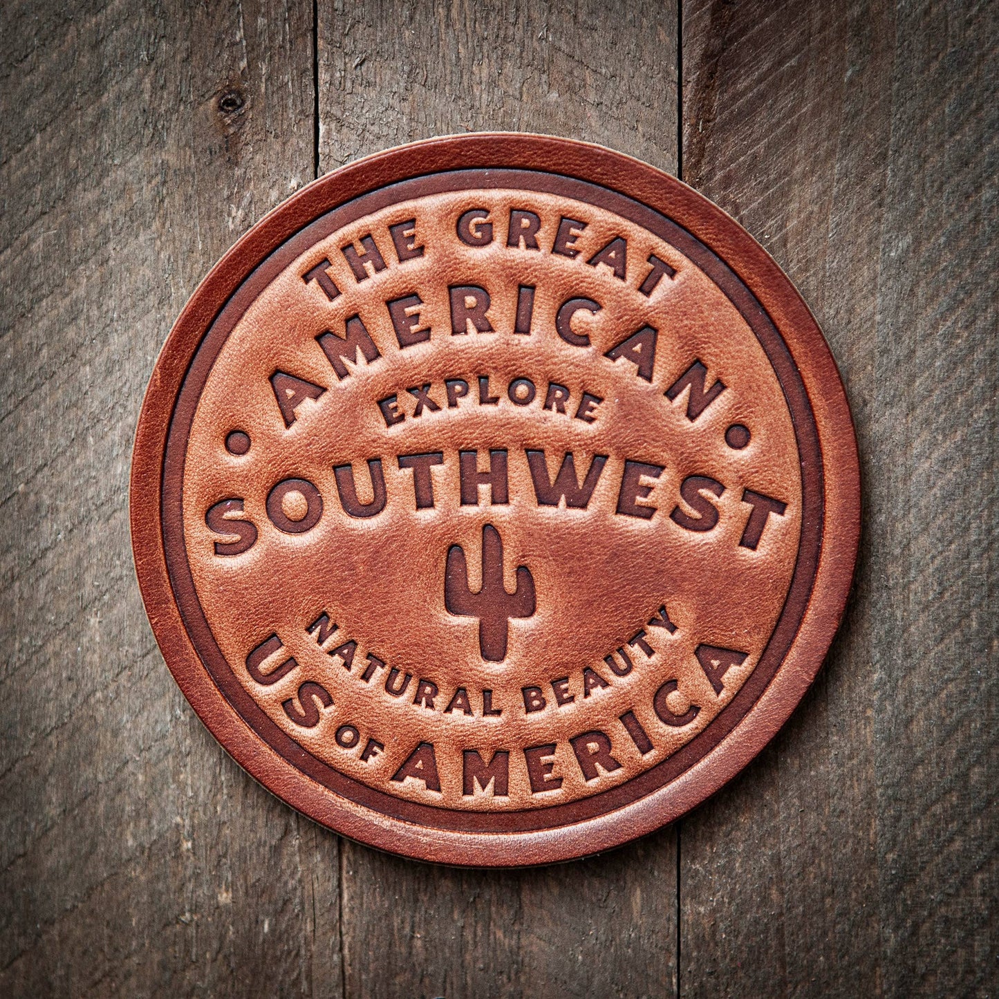 Southwest Leather Coaster