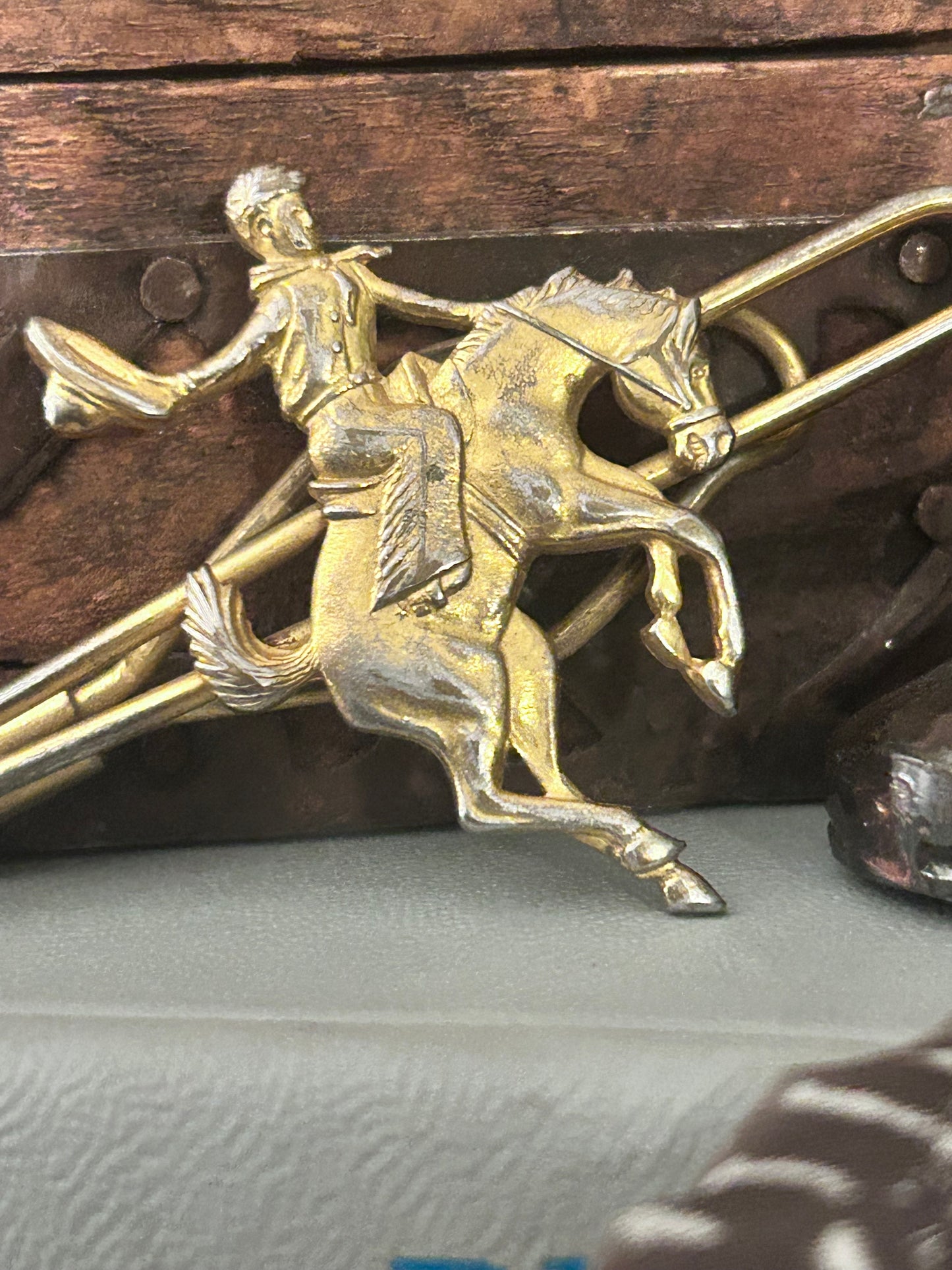 Vintage Bronc Rider tie clip